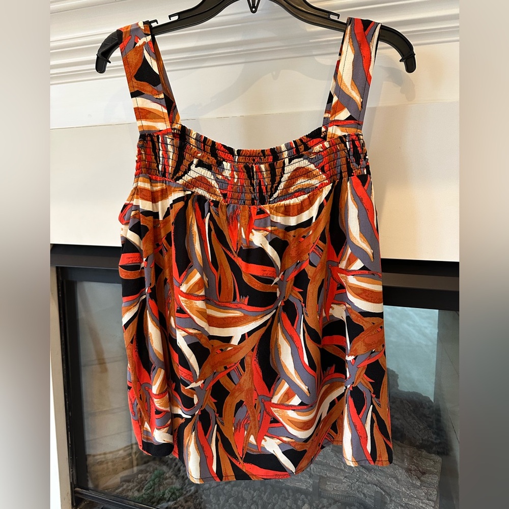 Evereve Multicolor Abstract Sleeveless Top